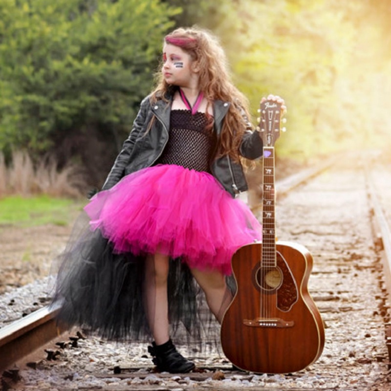 01704-rockstar-queen-girls-dress-birthday-outfit-photo-prop-halloween-costume-little-girl-tutu-dress-funking-girls-dresses