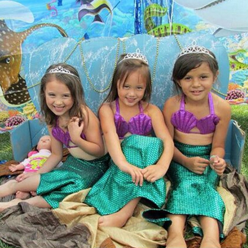 06202-cosplay-costume-mermaid-sets-kids-for-girl-fishtail-princess-ariel-skirt