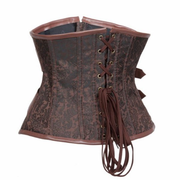11202-zipper-up-bodysuit-gothic-steel-boned-corsets-bustier-brown-corselet-underbust-slim-bustiers