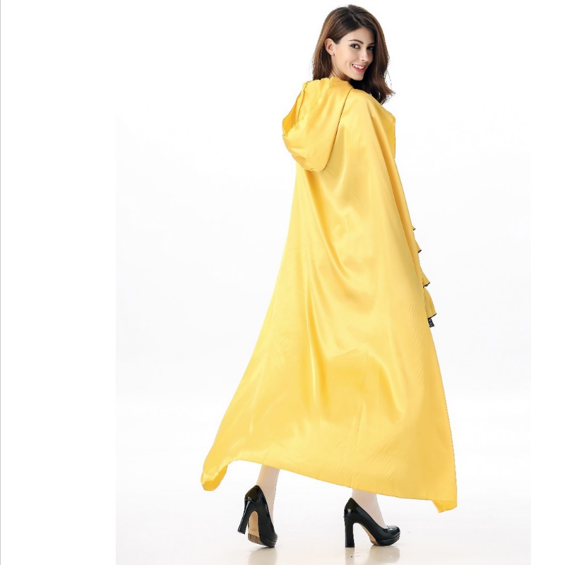 13902-halloween-costumes-women-ghost-party-role-playing-witch-cape-yellow-dress-gloves