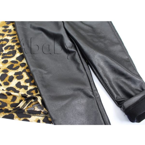 15603-kids-girls-clothes-set-leopard-printed-t-shirt-pu-skinny-leather-pants-legging