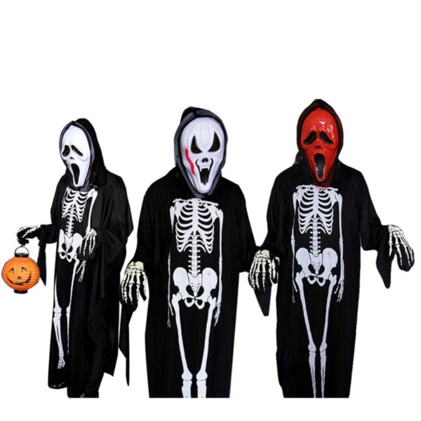 17301-halloween-ghost-scary-costume-mother-daughter-father-son-family-clothing-set-include-mask-jumpsuit-gloves