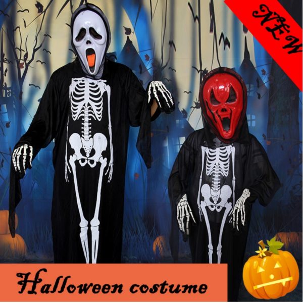 17302-halloween-ghost-scary-costume-mother-daughter-father-son-family-clothing-set-include-mask-jumpsuit-gloves