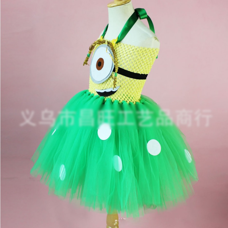 19403-halloween-costume-cartoon-minion-girls-tutu-dress-handmade-soft-yarn-best-christmas-gift