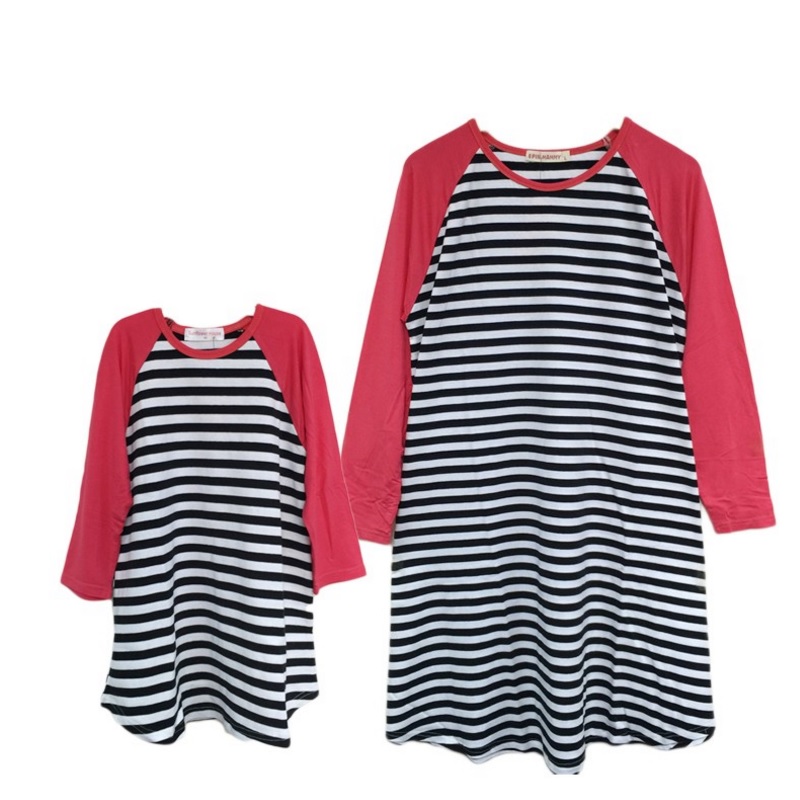 20102-casual-style-striped-long-sleeve-dress-vestido-mother-daughter-dresses