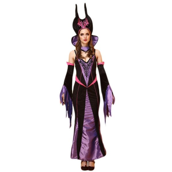 21501-halloween-wicth-costume-queen-dress-dress-cloak-bar-game-cosplay-costume