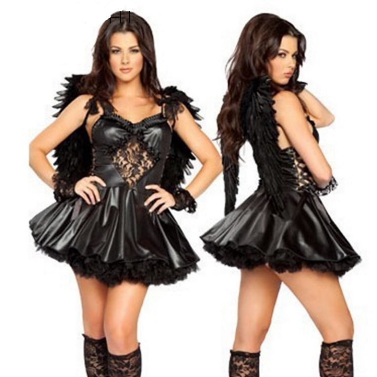 halloween costume with a black dress