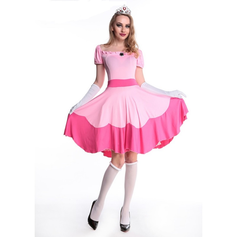 48001-pink-adult-costume-cosplay-princess-dress-fairy-tale-one-piece-dress