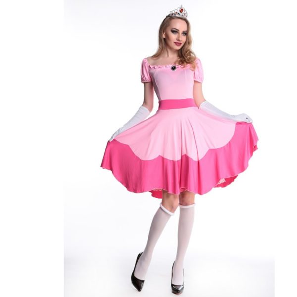 48003-pink-adult-costume-cosplay-princess-dress-fairy-tale-one-piece-dress