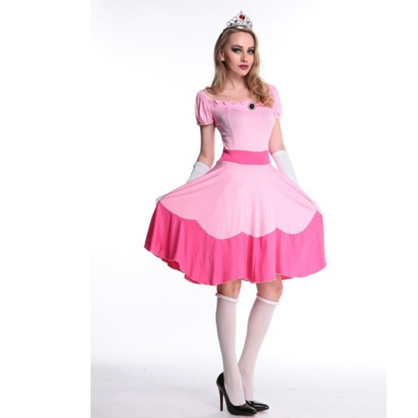 48005-pink-adult-costume-cosplay-princess-dress-fairy-tale-one-piece-dress