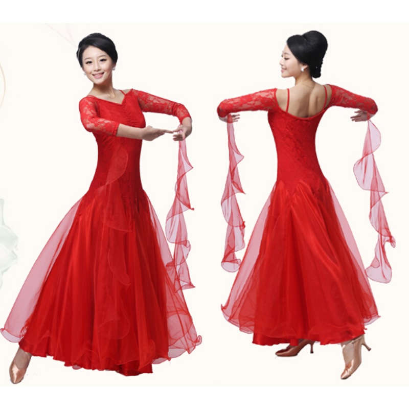 Lady Clothing cha-cha Competition dress Modern Dance For Tango waltz ...