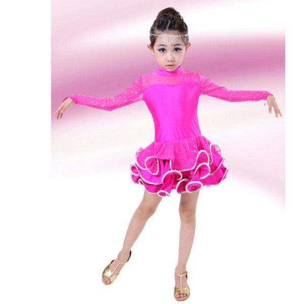 52302-latin-dance-dress-tango-samba-rosy-black-red-yellow-competition-stage-professional-girl-child-dress-costume