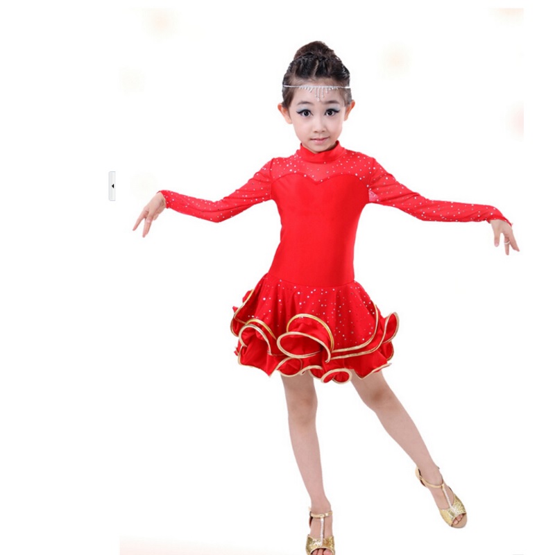 52306-latin-dance-dress-tango-samba-rosy-black-red-yellow-competition-stage-professional-girl-child-dress-costume