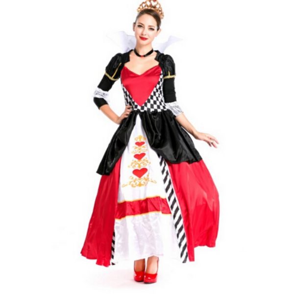 54101-queen-of-hearts-fancy-carnival-dress-poker-halloween-costume-set-dress-headwear-for-ladies-cosplay