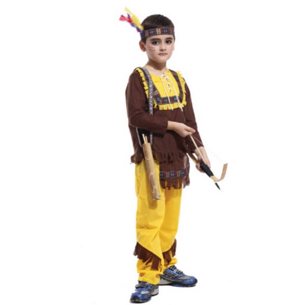 55701-indian-cosplay-costume-children-shirtpantheadwear-birthday-gift-party-clothing-set