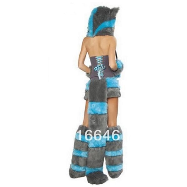 80602 Blue Teddy Panda Wolf Girl costumes for Halloween costumes cat ladies clothing