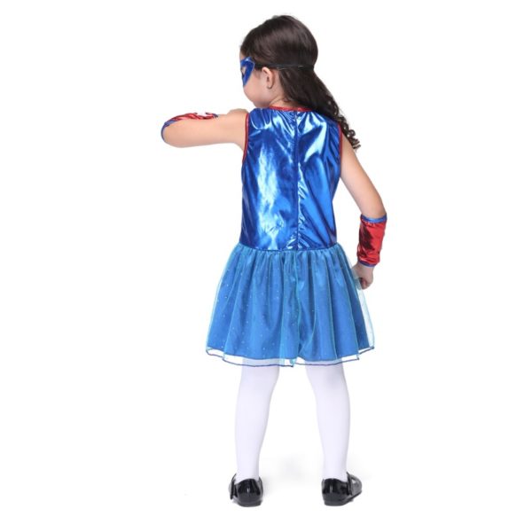 80902 Captain America girl version suits kids Superhero Avengers Cosplay Costume