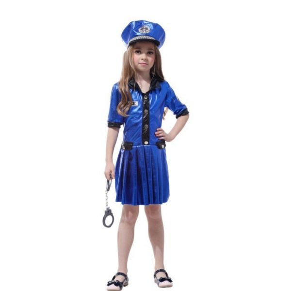 81503 Policewoman Costume For Girls