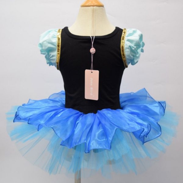 81602 Girls Kid Dancing Dress Queen Princess Elsa Anna Ballet Tutu Skirt