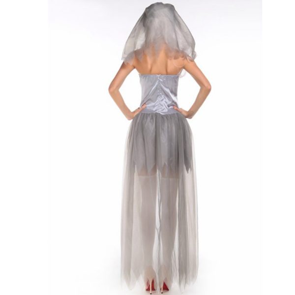 83802 Ghost Bride Lace Dress Sexy Gothic Manor Zombie Wedding Corpse Costume
