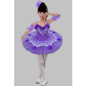 84501 Children Ballet Tutu Dance Skirt Professional Ballet Dancewear Dress For Girl Kids White Feather Swan Lake Princess Clothing