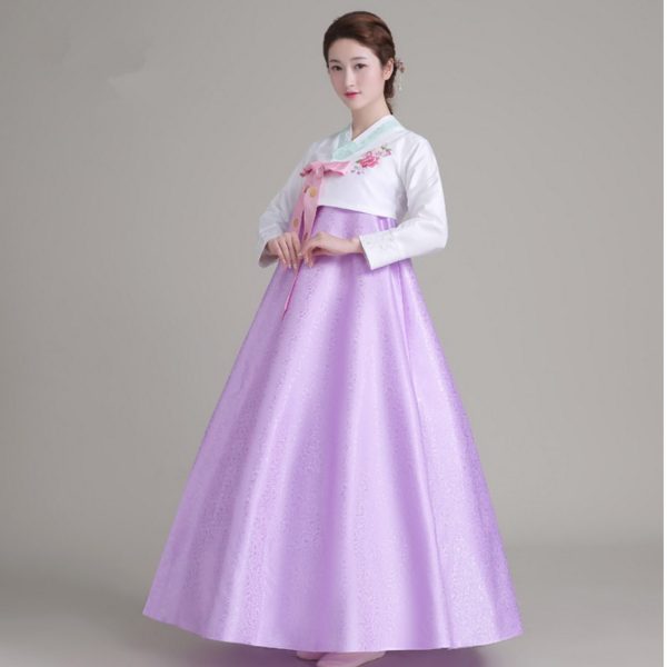 84703 Women Korean Traditional Costume Long Sleeve Hanbok Korean Dress Halloween Cosplay Costume