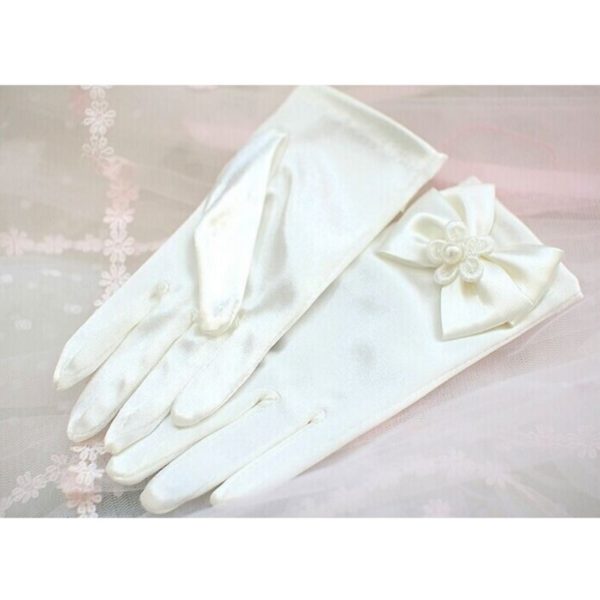 86703 Girls Princess Gauze Gloves Wedding Accessories