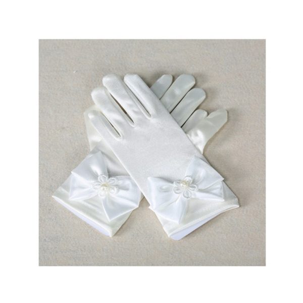 86704 Girls Princess Gauze Gloves Wedding Accessories