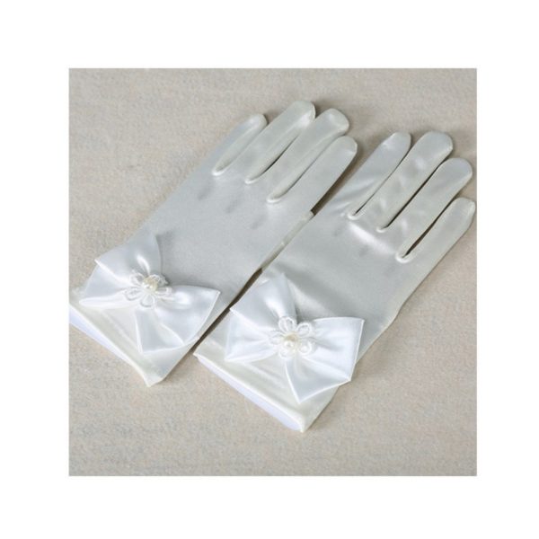 86705 Girls Princess Gauze Gloves Wedding Accessories