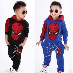 86801 Spiderman Boys Sweater Sweatshirts Sets