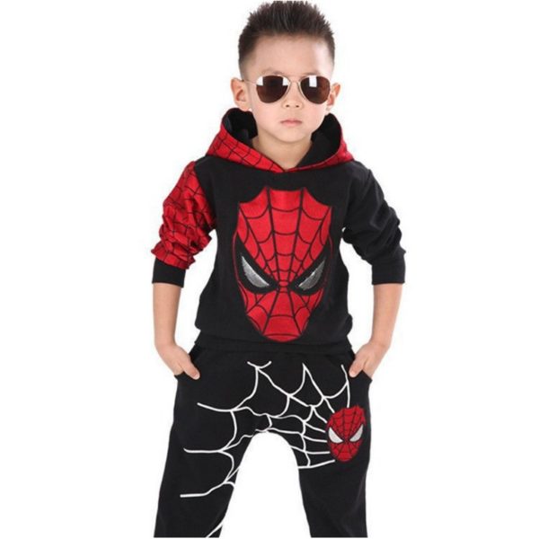 86802 Spiderman Boys Sweater Sweatshirts Sets