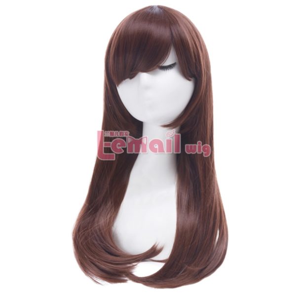 87003 DVA Wigs Long Straight Dark Brown Synthetic Hair Wig