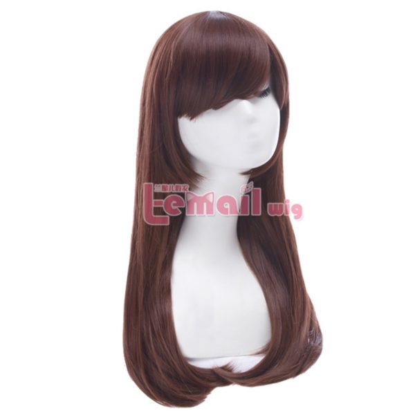 87004 DVA Wigs Long Straight Dark Brown Synthetic Hair Wig