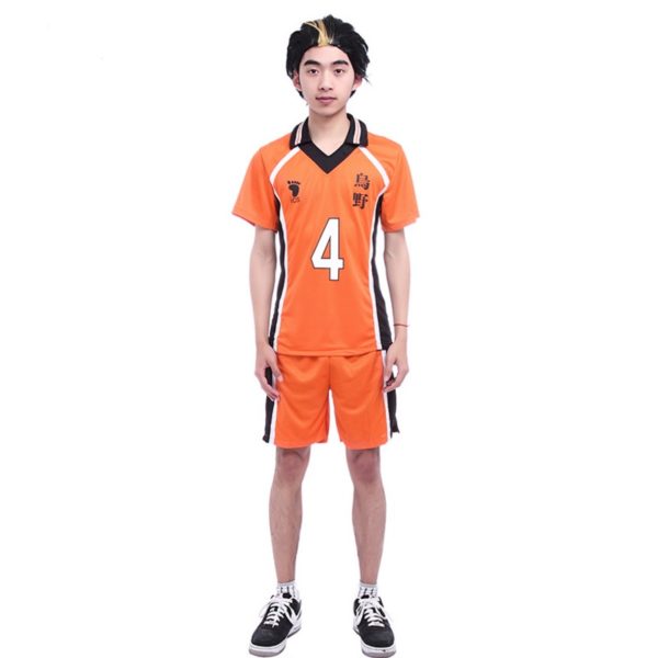 87103 Haikyuu Cosplay Costume Karasuno High School Volleyball Club Hinata Shyouyou Sportswear Jerseys Uniform