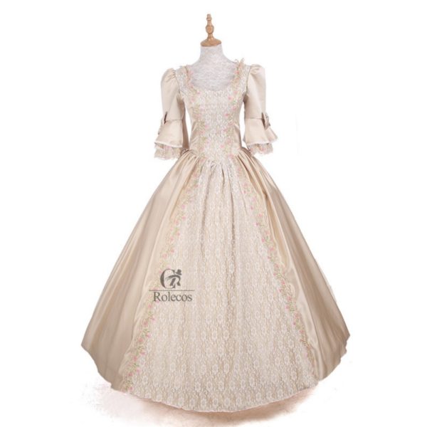 89004 Medieval Renaissance Victorian Dresses Princess Ball Gowns Dresses Masquerade Costumes