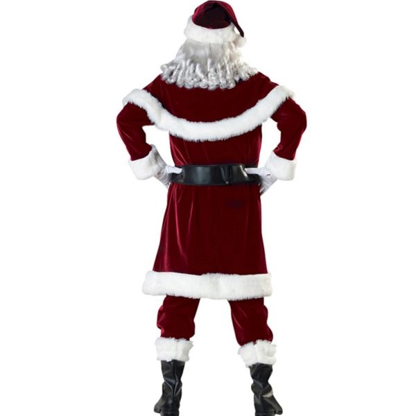 89202 Adults Red Christmas Clothes Santa Claus Costume