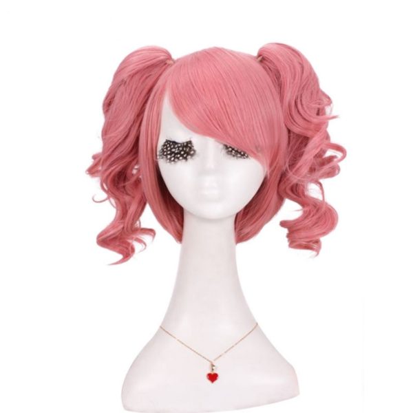 89602 Short Pink Ponytail Cosplay Wig