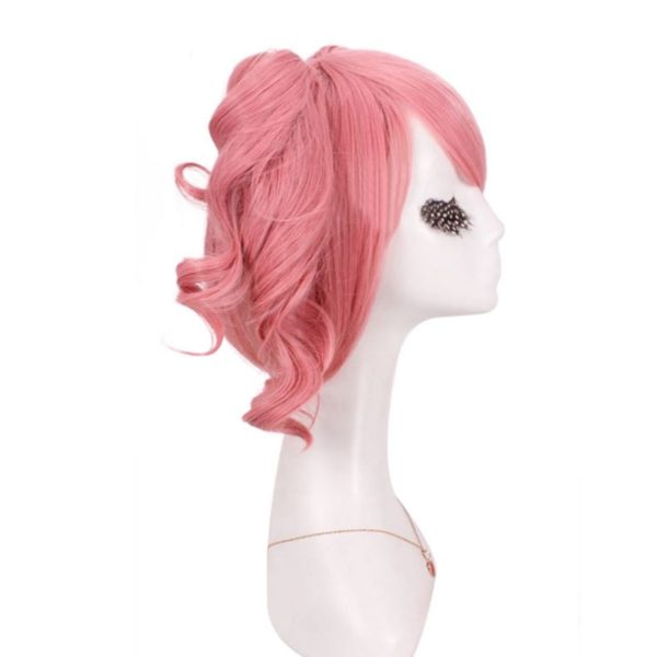 89604 Short Pink Ponytail Cosplay Wig