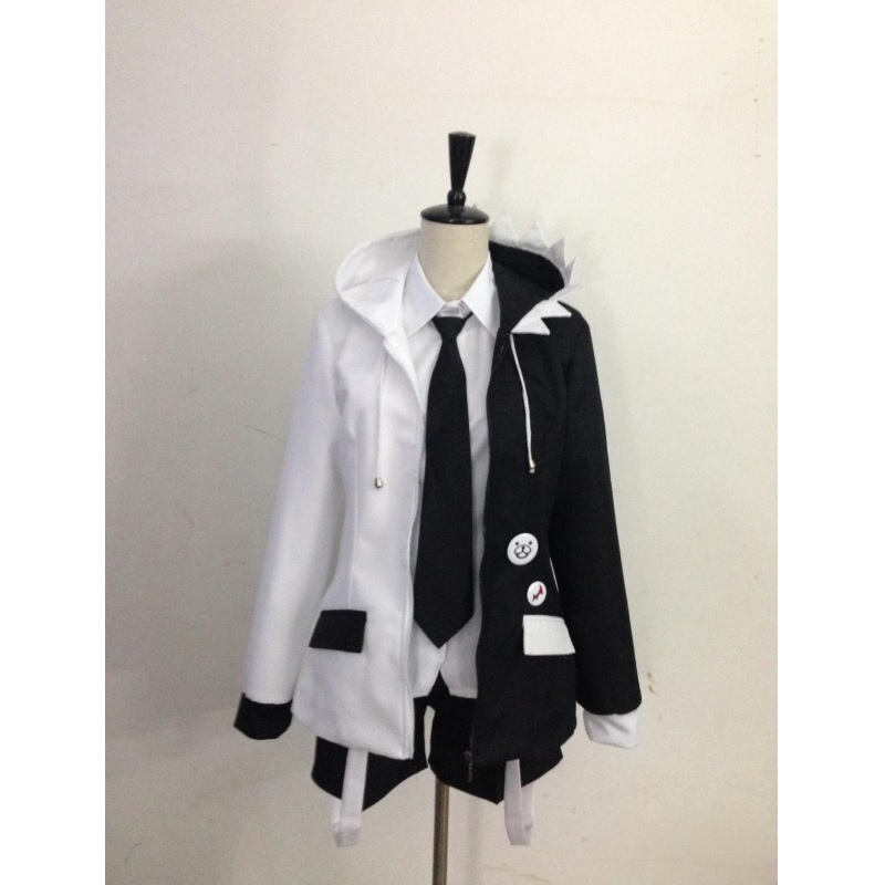 89802 Black and White Cosplay Anime Dangan Ronpa 2 Monokuma Cosplay Costume