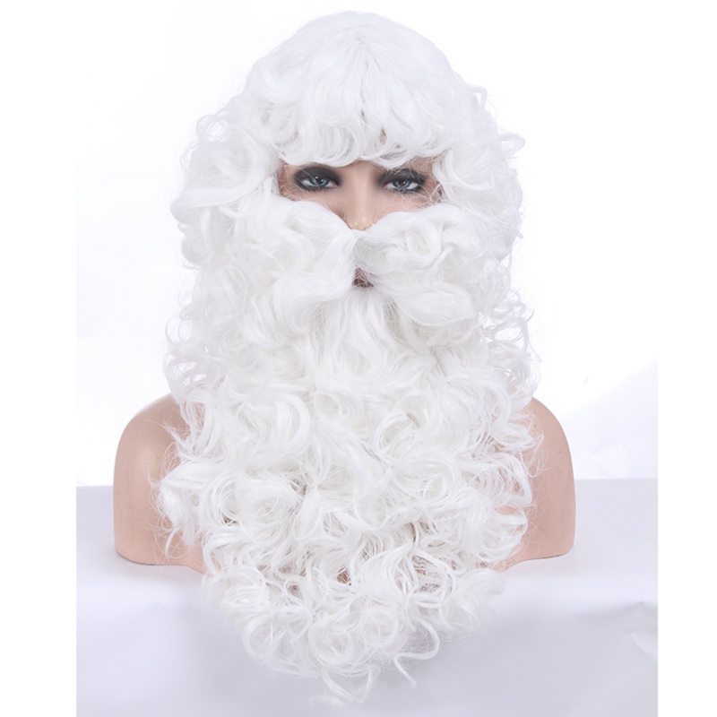 89901 Christmas Cosplay Hair White Beard And Wig