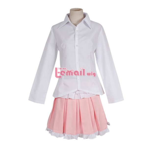 91405 Danganronpa Monomi Cosplay Costume Pink and White