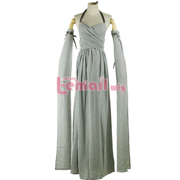 92202 Grey Game Of Thrones Daenerys Targaryen Dress Cosplay Costume
