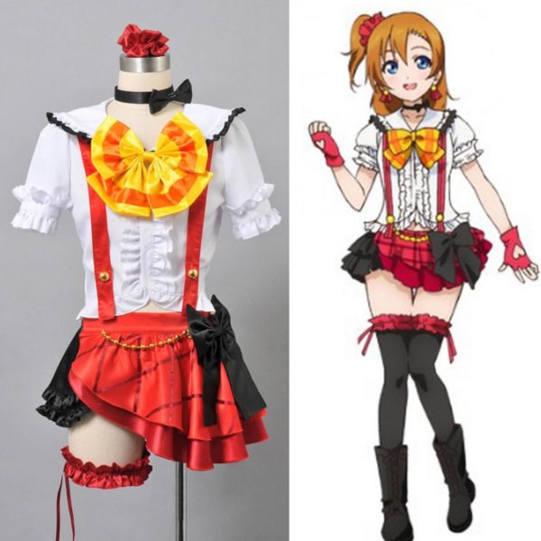 92501 Japanese Perucas Anime Love Live Cosplay Kousaka Honoka Costumes