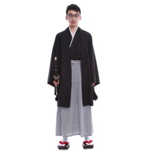 92901 Japanese Kimonos Men Traditional Clothing Samurai A ninja Gongfu Cosplay Costume