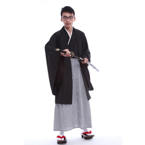 92903 Japanese Kimonos Men Traditional Clothing Samurai A ninja Gongfu Cosplay Costume