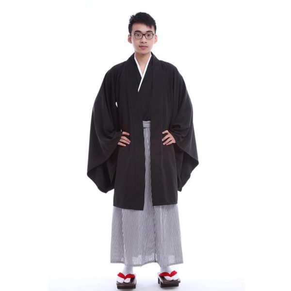 92904 Japanese Kimonos Men Traditional Clothing Samurai A ninja Gongfu Cosplay Costume