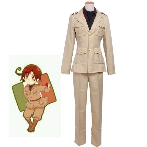 93001 Anime APH Cosplay Costumes Axis powers Ludwig Cosplay Costumes Italy Military Uniform
