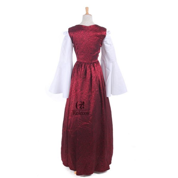 93904 Woman's Renaissance Medieval Gothic Red Long Dresses