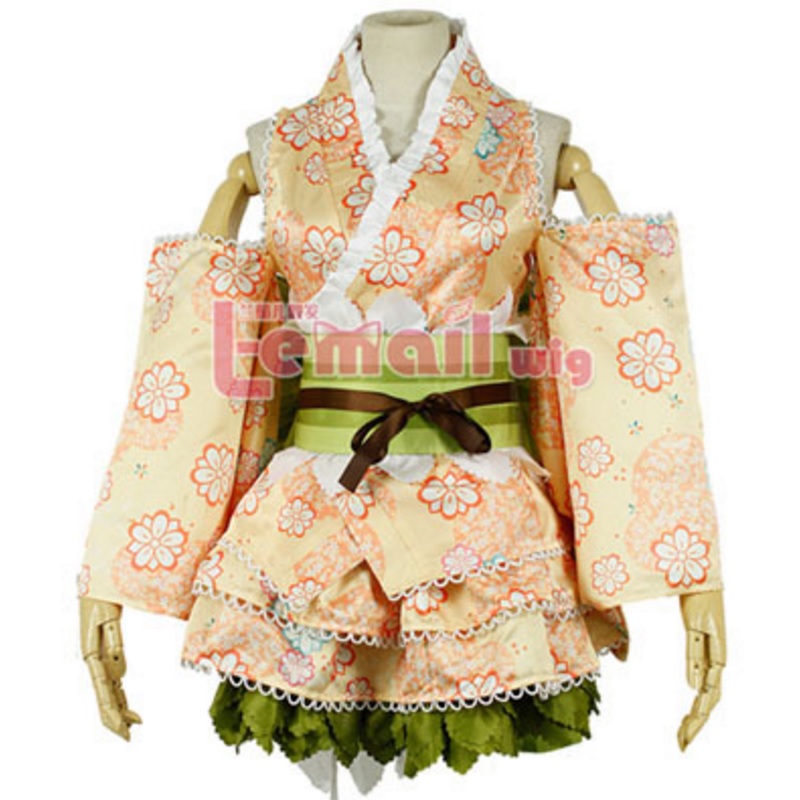 95301 love live Minami Kotori Kimono Yukata Cosplay Costume fancy dress