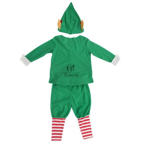 96403 Winter Green Elf Boy Christmas Santa Claus Cosplay Costumes